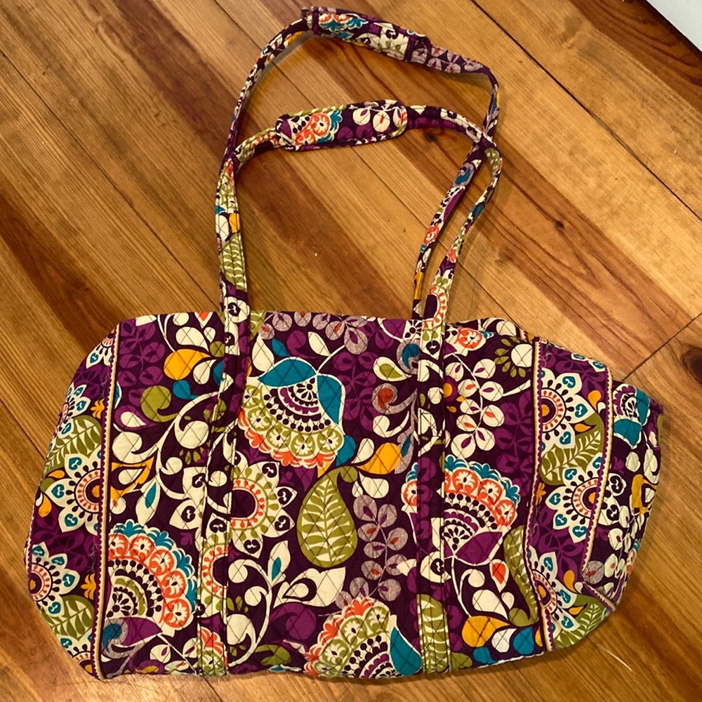 Vera Bradley quilted weekender tote duffel bag XL